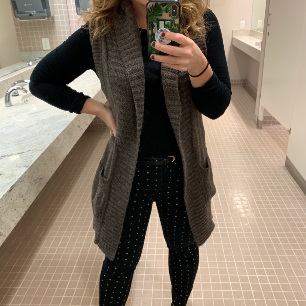 Knit Cardigan Vest